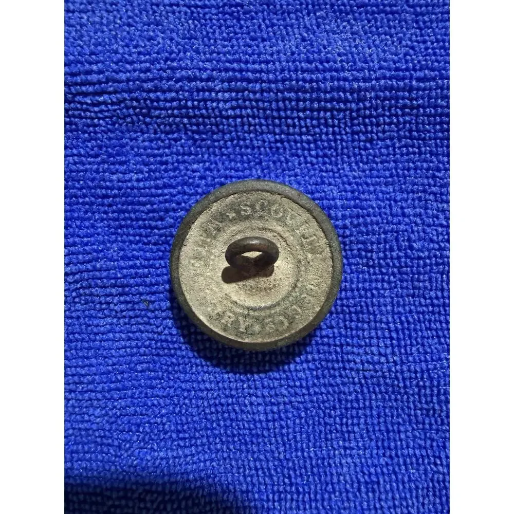 1880s Ohio Southern Railroad Uniform Button - Scovill Mfg Co Waterbury